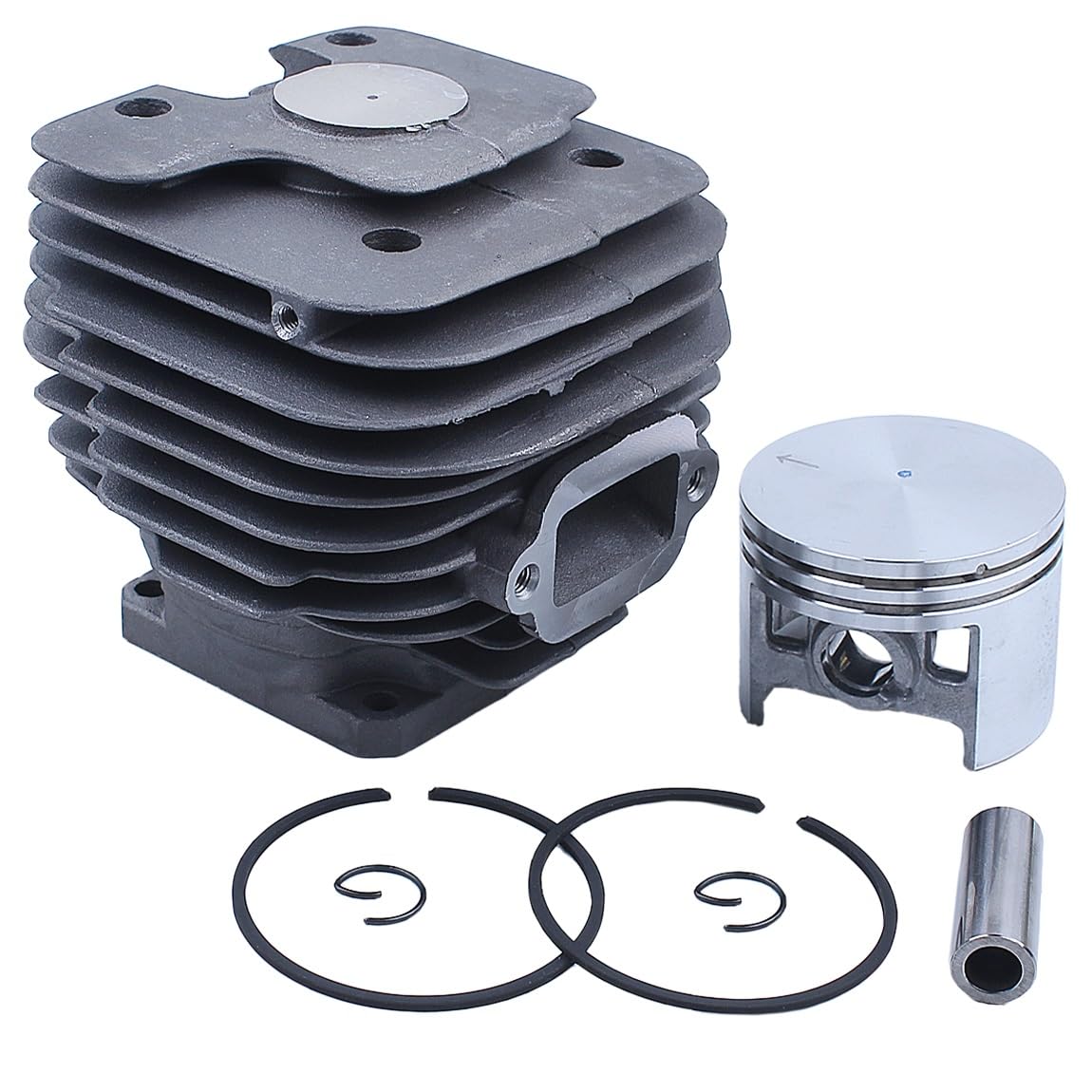 Piezas de Herramientas Kit de pistón de Cilindro de 52mm for Stihl 038 MS380 1119 020 1202 motosierras Gasolina con Filtro de Aire Gsaket silenciador exhaustet