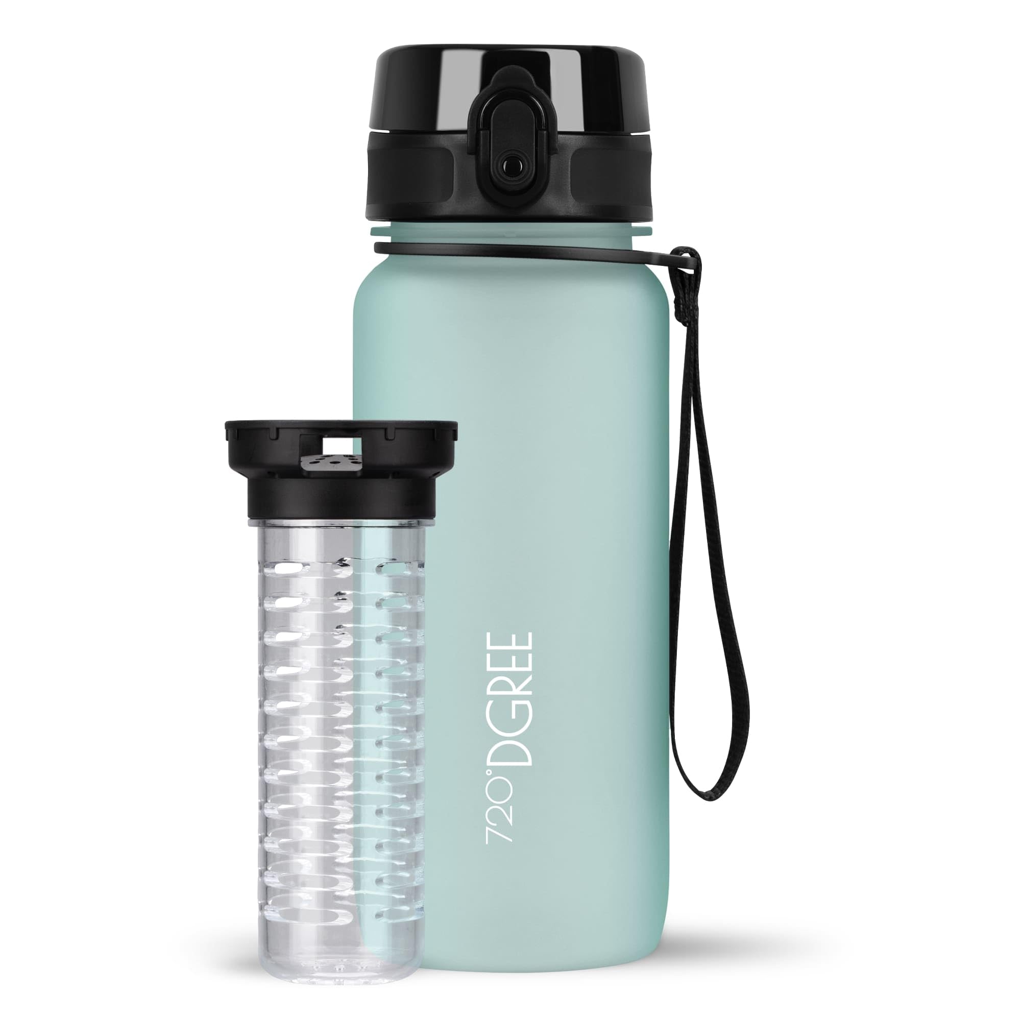 720°DGREE Botella Agua 1 Litro “uberBottle“ - Tamiz-Fruta, softTouch - Sin BPA, Prueba de Fugas, Reutilizable - Cantimplora, Water Bottle ideal para Deporte, Fitness, Gimnasio, Senderismo, Ciclismo — view 206