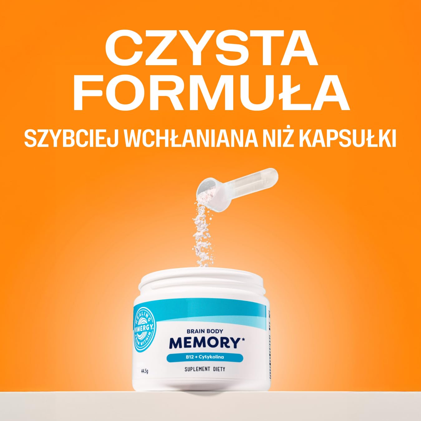 Vimergy Brain Body Memory* – 8 działań wspierających mózg – Z magnezem, cytykoliną i witaminą B12 – Czysta, szybko wchłanialna formuła – Bez GMO i glutenu