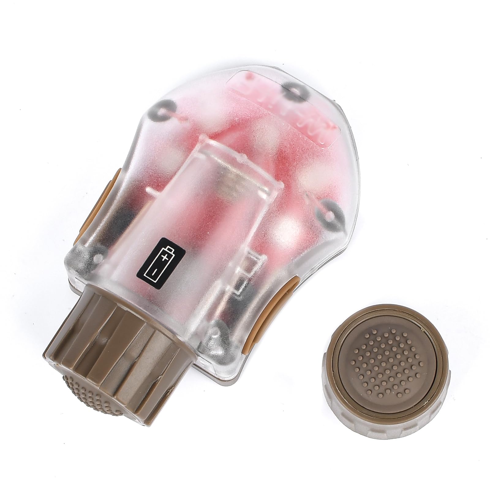 NECARL Tactical Helmet Light Military with IR Strobe Light+ 5-Speeds Strobe Red Light, Survival Signal Identification Light with 2 Tail Caps for Replaceable