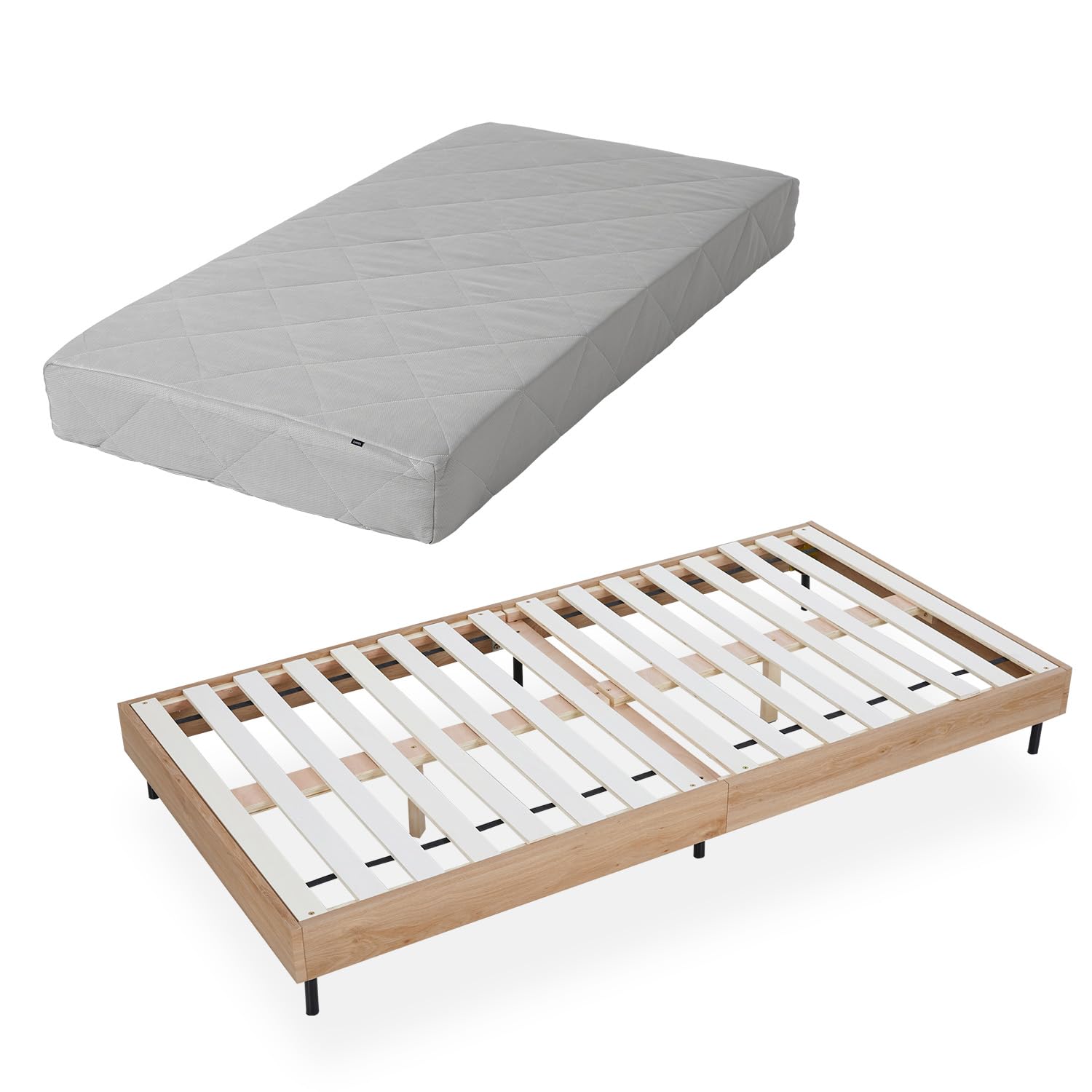 LOWYA 木製マットレスセット　シングル Amazon｜LOWYA ロウヤ シングル S ベッド マットレスセット B