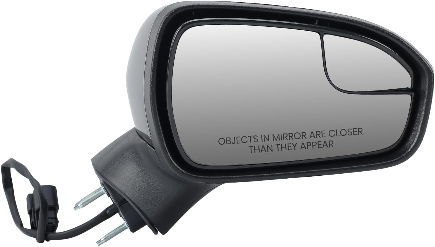 Right Passenger Side Mirror Compatible with Ford Fusion 2016 2017 2018 2019 2020 2021 2022 Mirrors with Power Manual Folding Black 3Pins