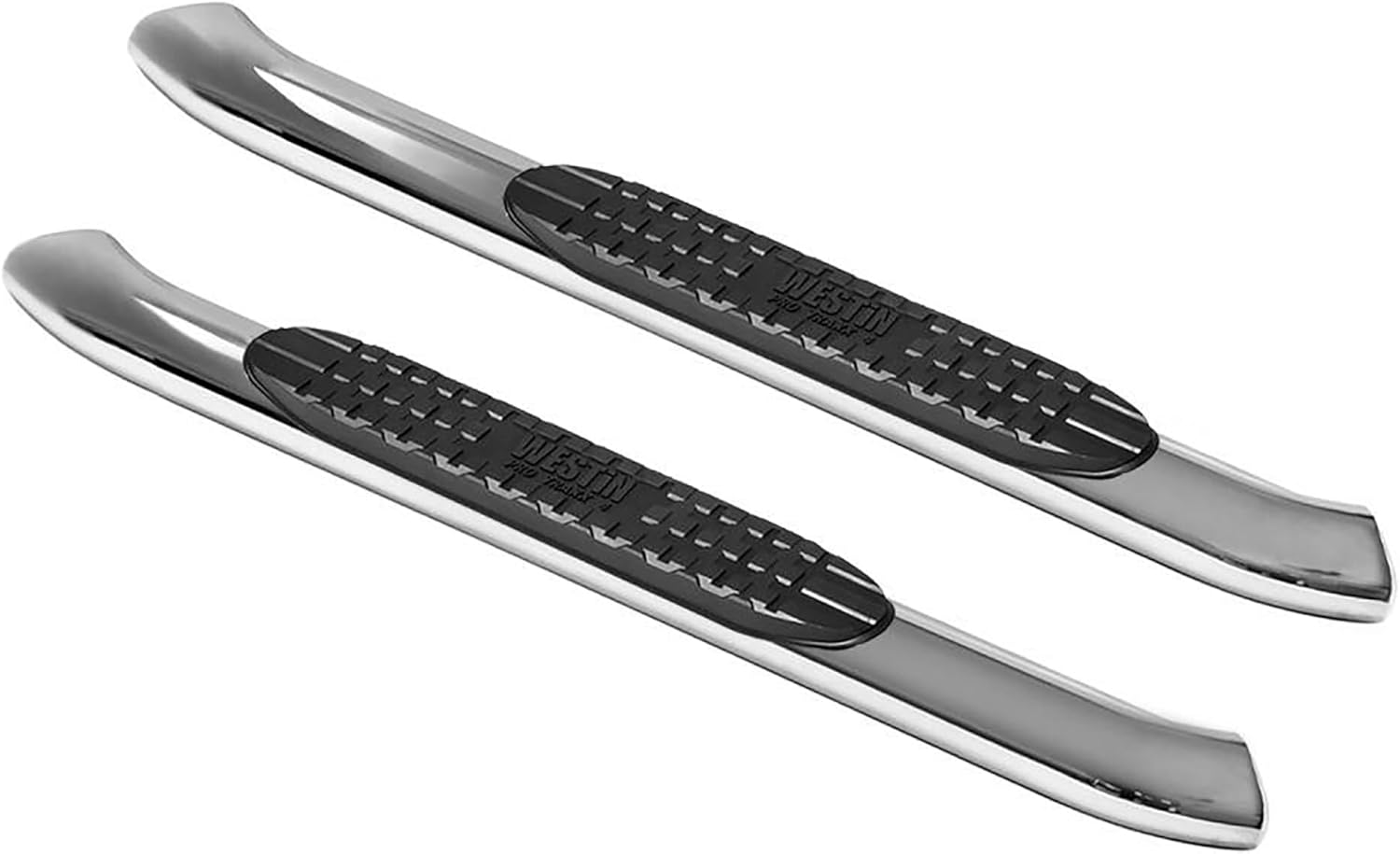 Westin 21-24050 PRO TRAXX 4 Oval Nerf Bars fits 2018-2025 Wrangler JL 2Door Polished Pair