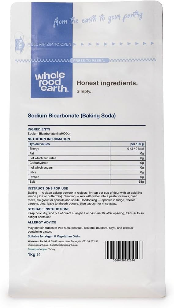 Wholefood Earth - Sodium Bicarbonate Baking Soda 1 kg