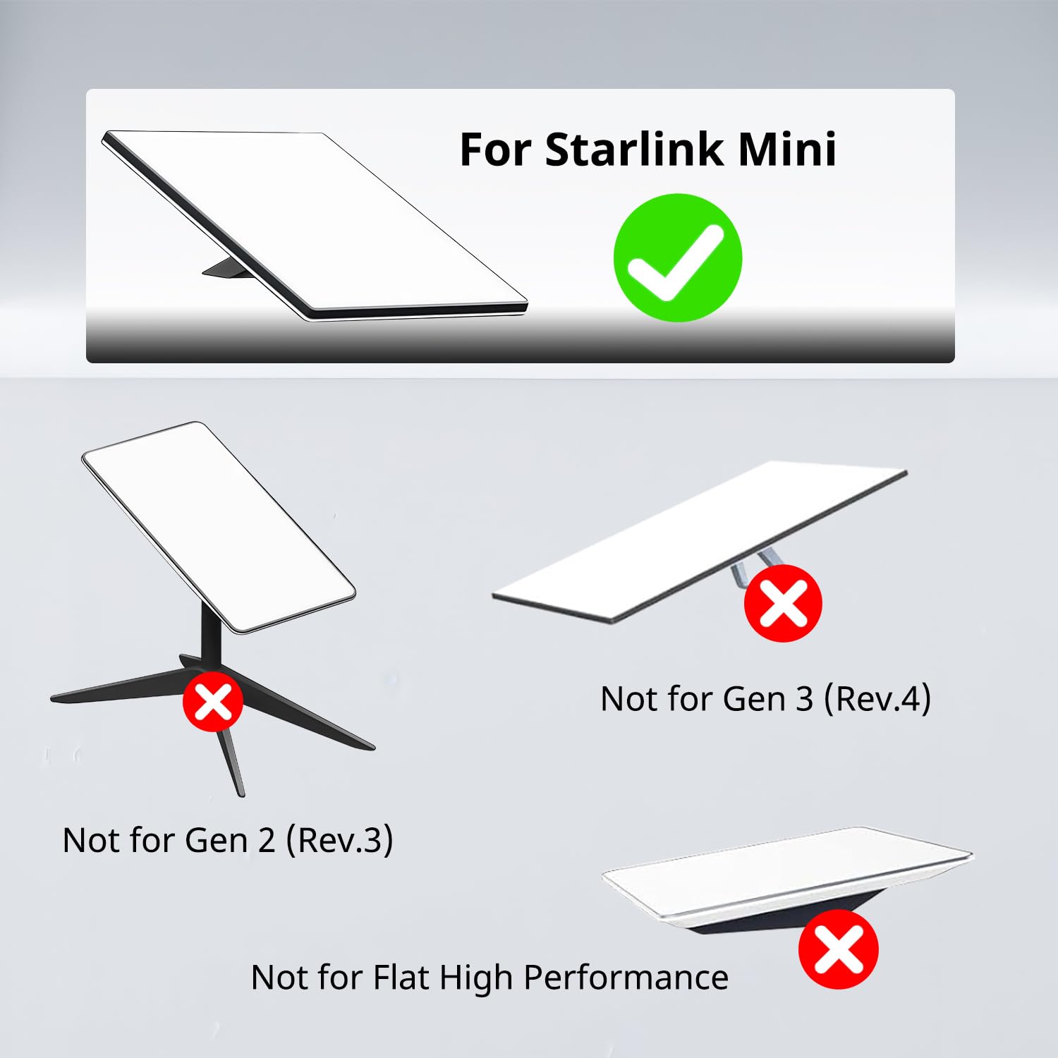 Magnético Soporte Curvo compatible con Starlink Mini, Portátil Aluminio Aleación Soporte para Autocaravanas, Techo del coche,Superficies metálicas- 66 mm Fuerte ventosa, estabilidad a alta velocidad