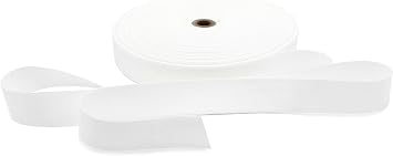 The Ribbon Factory 36 Yards of 3/4 Inch 100% Cotton Twill Tape Color White