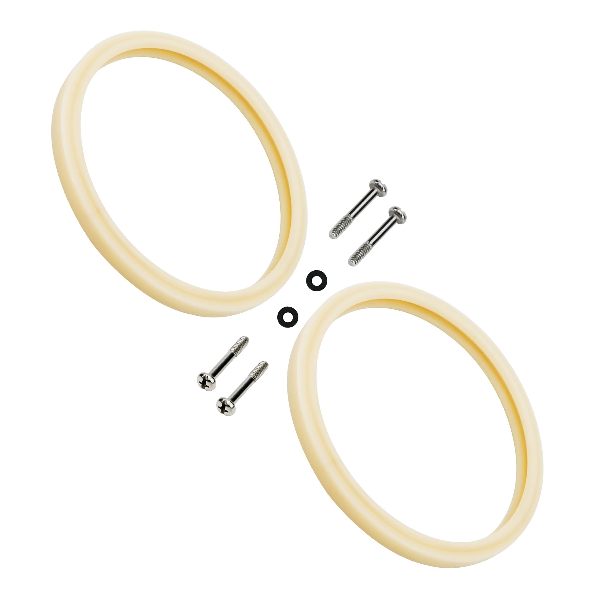 puxyblue Pool Light Gasket 8 3/8" Replace 79101600Z 79104800 for IntelliBrite Lights,AmeriLite Lights,Sam AmerLite Lights(2 Pack+4 Stainless Screws)