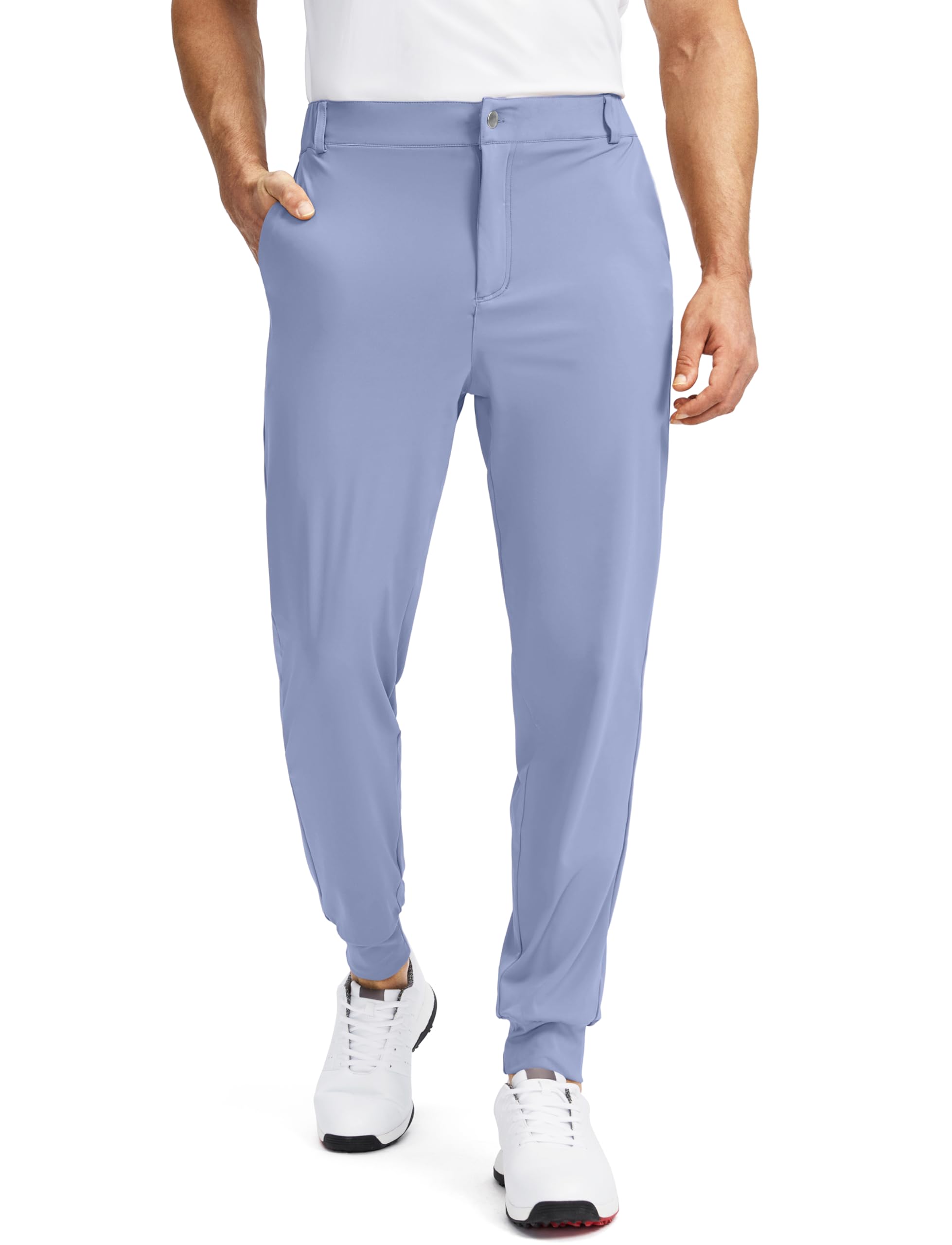 Soothfeel Men's Golf Joggers Pants with 5 Pockets Slim Fit Stretch Sweatpants Running Travel Dress Work Pants for Men
