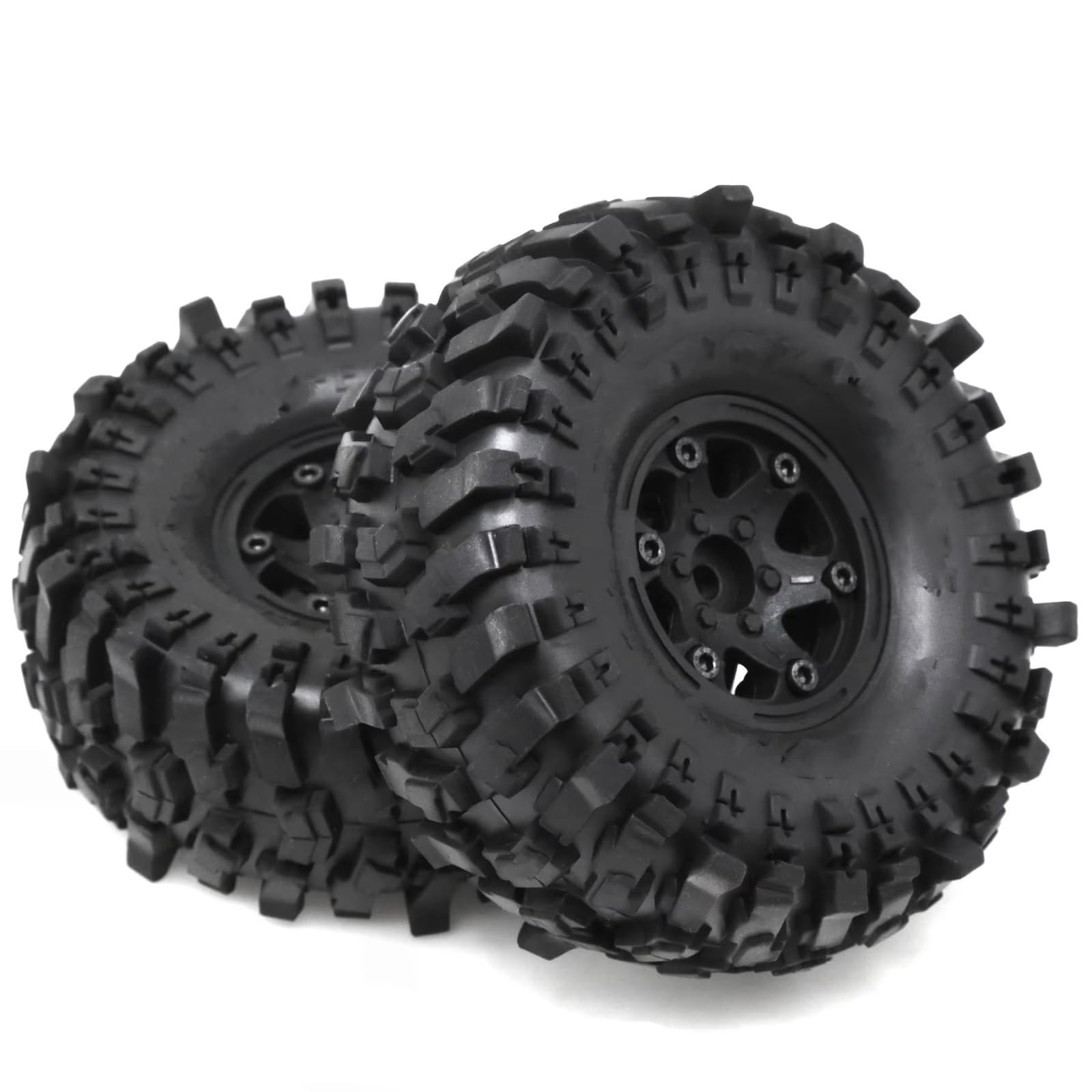 RC Pneus Jante Compatible avec Traxxas pour TRX4 D90 pour Axial pour SCX10 pour MST 1/10 RC Voiture sur Chenilles 4 Pièces 118mm 1.9 "Jante De Roue Beadlock Jeu De Pneus en Caoutchouc