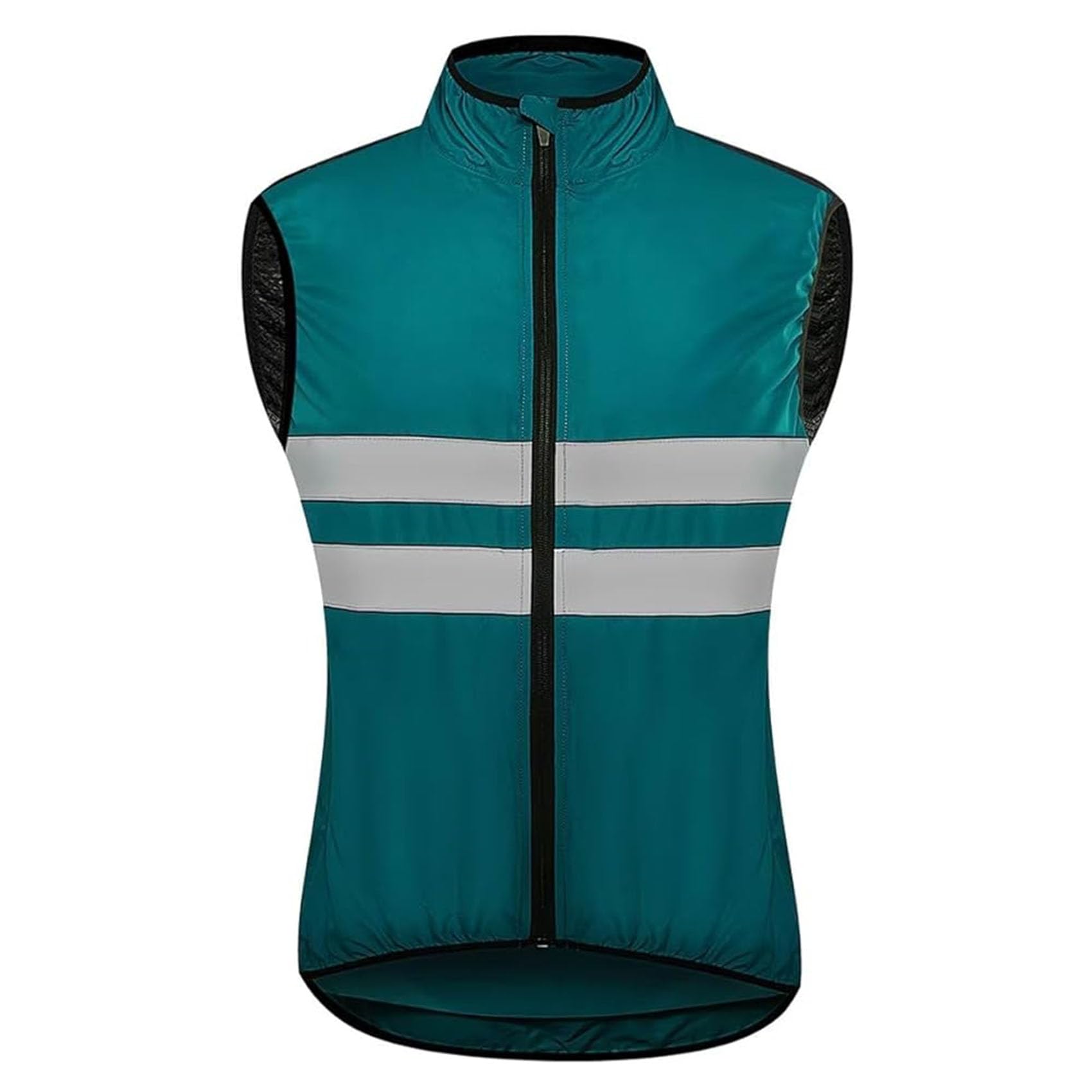 Chaqueta reflectante de ciclismo sin mangas para hombre, chaleco Unisex para montar en bicicleta, camisetas para ciclismo, abrigo ligero, Tops para correr