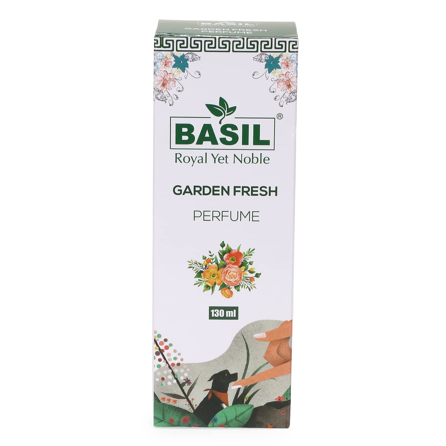 Basil Garden Fresh Mild & Fragranced Perfume for Pets, Dog Grooming Spray for Sensitive Skin, Comfort with Bacterial Protection on Body and Softer Coat (Size - 130ml) (B08952XB8N) Amazon Price History, Amazon Price Tracker