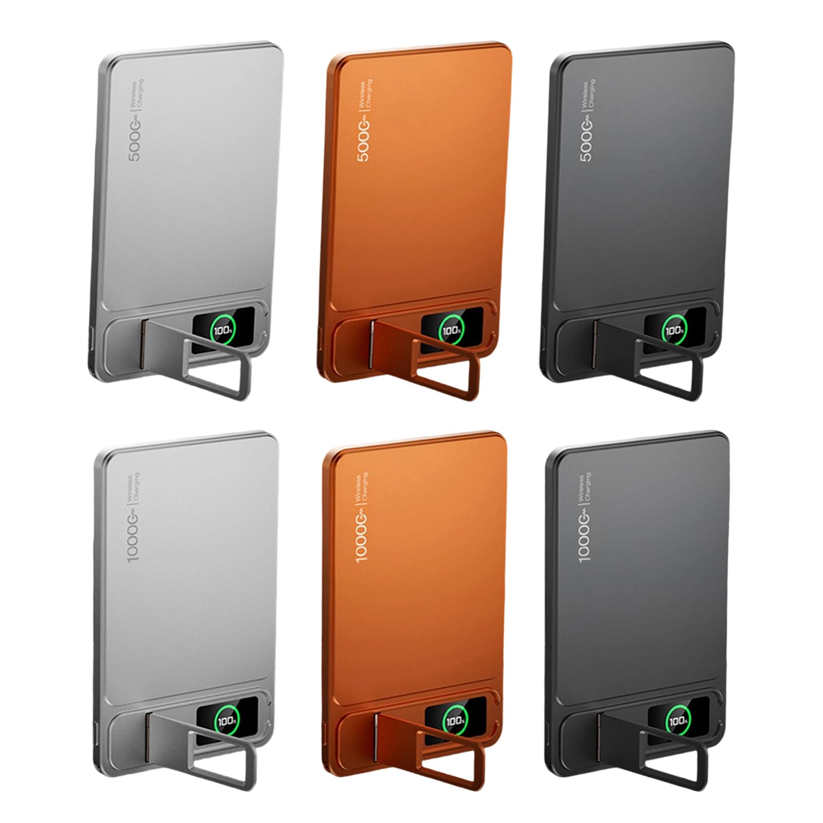 Respaldo de energía inalámbrico magnético con Pantalla a Color Clara 5000 mAh 10000 mAh Carga portátil para tabletas de teléfono Paquete de batería inalámbrica de Carga rápida