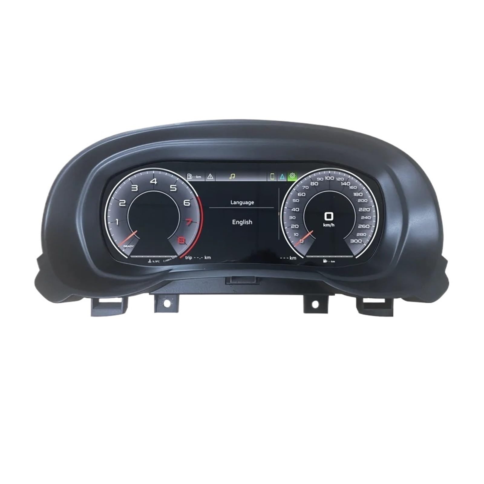 EGUIAS Car Digital Speedometer 12.3" LCD Digital Cluster Dashboard Fit For Audi A1 S1 TDI Sportback S Line Mk2 2010-2018 Years Car Panel Speedometer