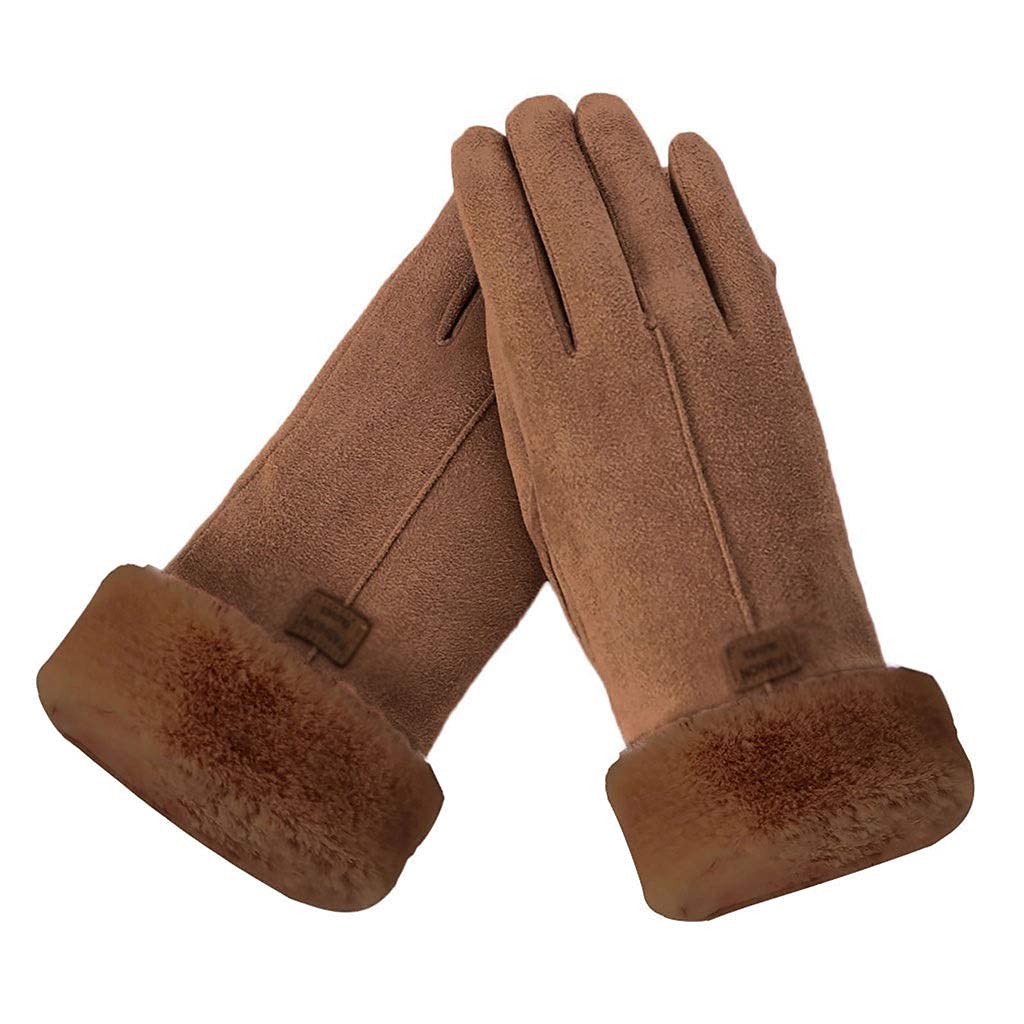 Rękawiczki, Damskie Zimowe Rękawiczki Damskie Dziewczęce Outdoor Heat Full Finger Lined Driving Wszystkie Urządzenia Z Ekranem Dotykowym Pozostają Sprawne W Zimnym Roku,a