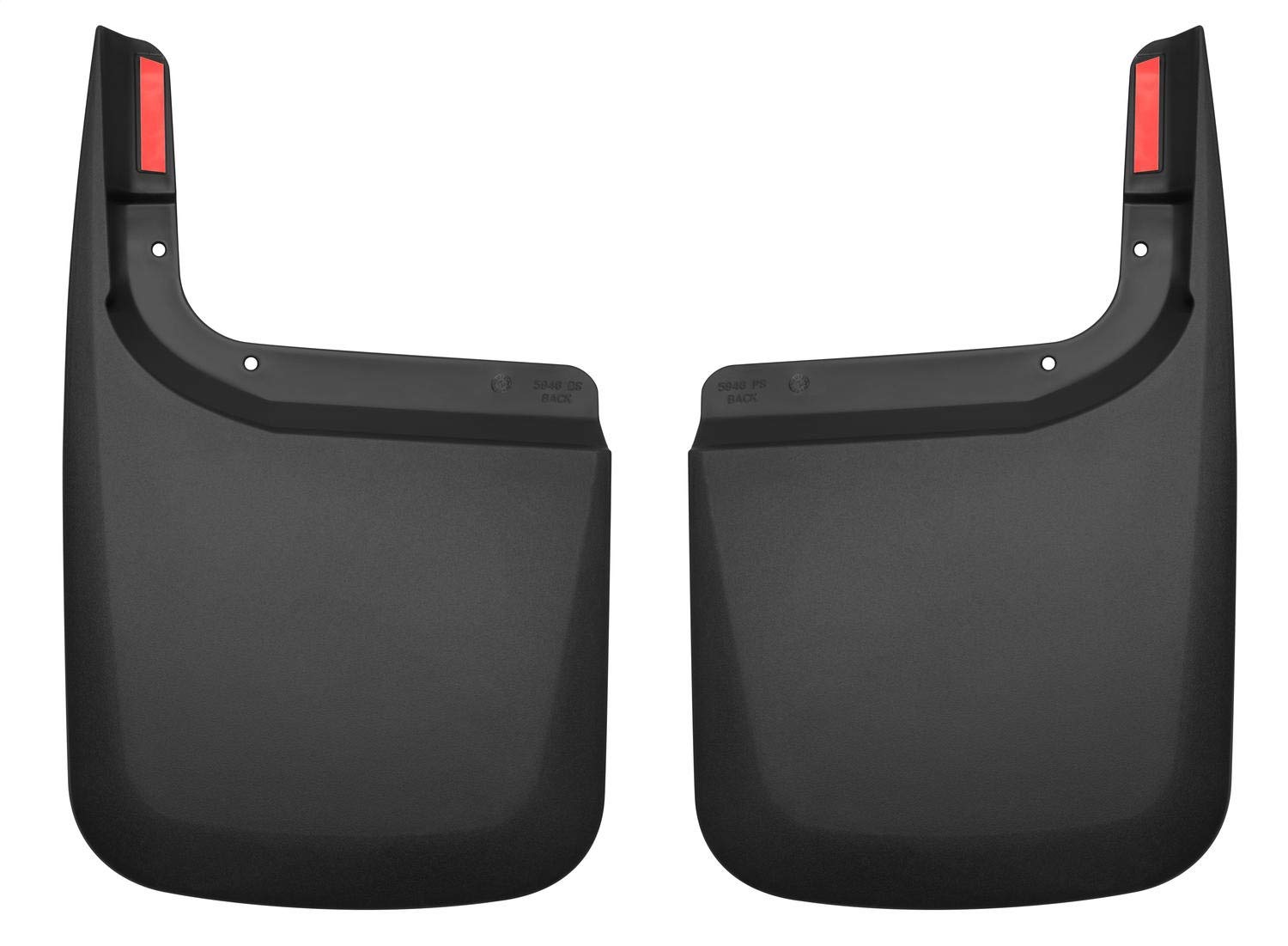 Photo 1 of Husky Liners Mud Guards | Rear Mud Guards - Black | 59461 | Fits 2017-2022 Ford F-250/F-350 w/ Single Rear Wheels