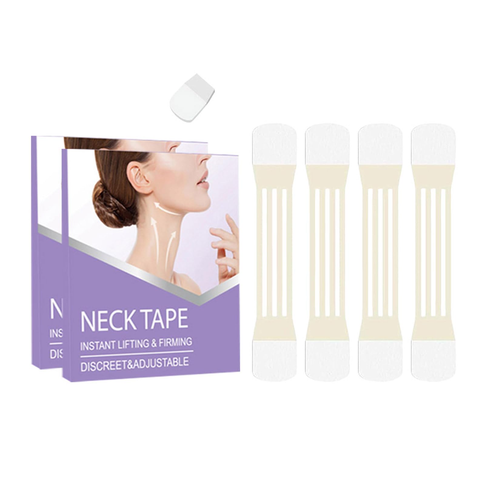 Aoseiens 2 Pieces. Collar, Instant Lift Collar, Neck Instant Lifting & Tightening Invisible Band, For Neck, Face And Jaw