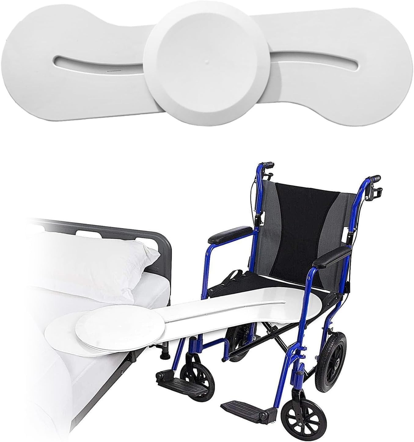 Tabla Deslizante con Base Giratoria 360°, Traslados Seguros | Polímero alta resistencia, deslizamiento lateral fluido, para transferencias cama-sillón o sillón-coche, reduce el esfuerzo