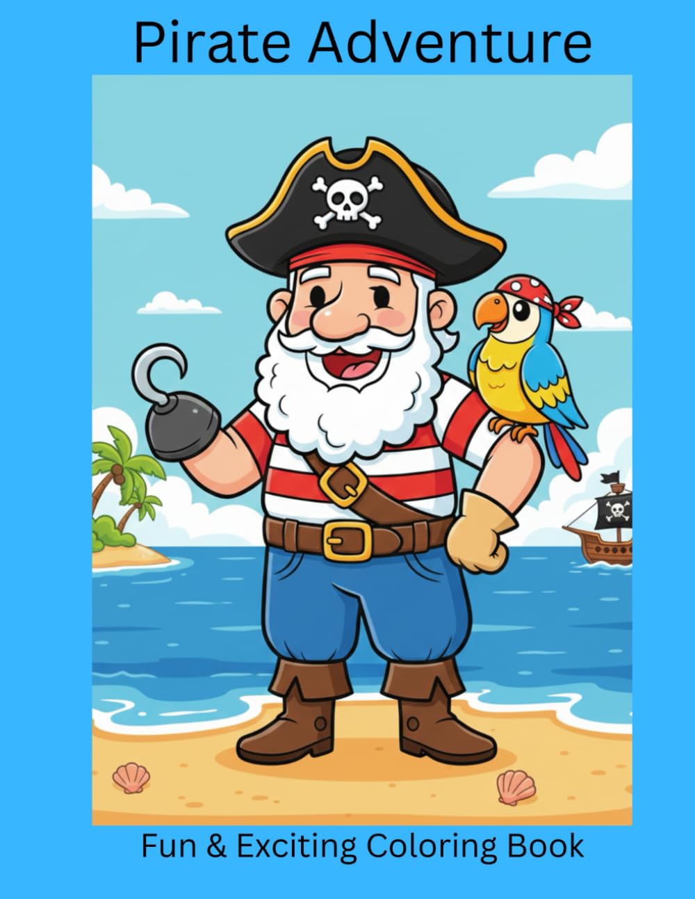 Pirate Adventure: Fun & Exciting Coloring Book