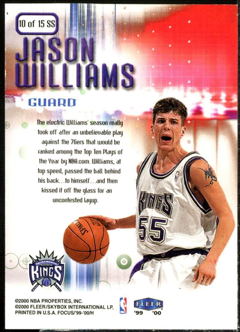 nbaカード　jason williams カードセット Jason Williams 1998-99 SkyBox E-X Century Rookie Card #77