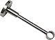 Gardinia Träger geschlossen für Ø 16 mm edelstahl-optik 13,5 cm, Metall
