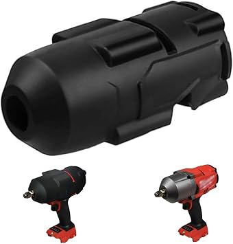 Impact Cover for Milwaukee, High Torque Wrench Rubber Protective Boot for M18 1/2 Impact Wrench 2767-20, 2863-20, Durable Rubber Protective Cover