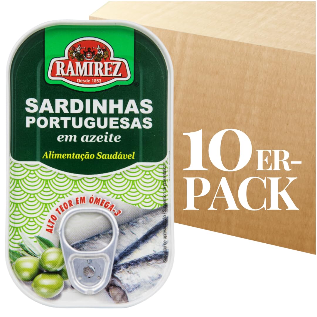 Portugiesische Sardinen In Olivenöl - 10 x 125 g - Ramirez - Portugal