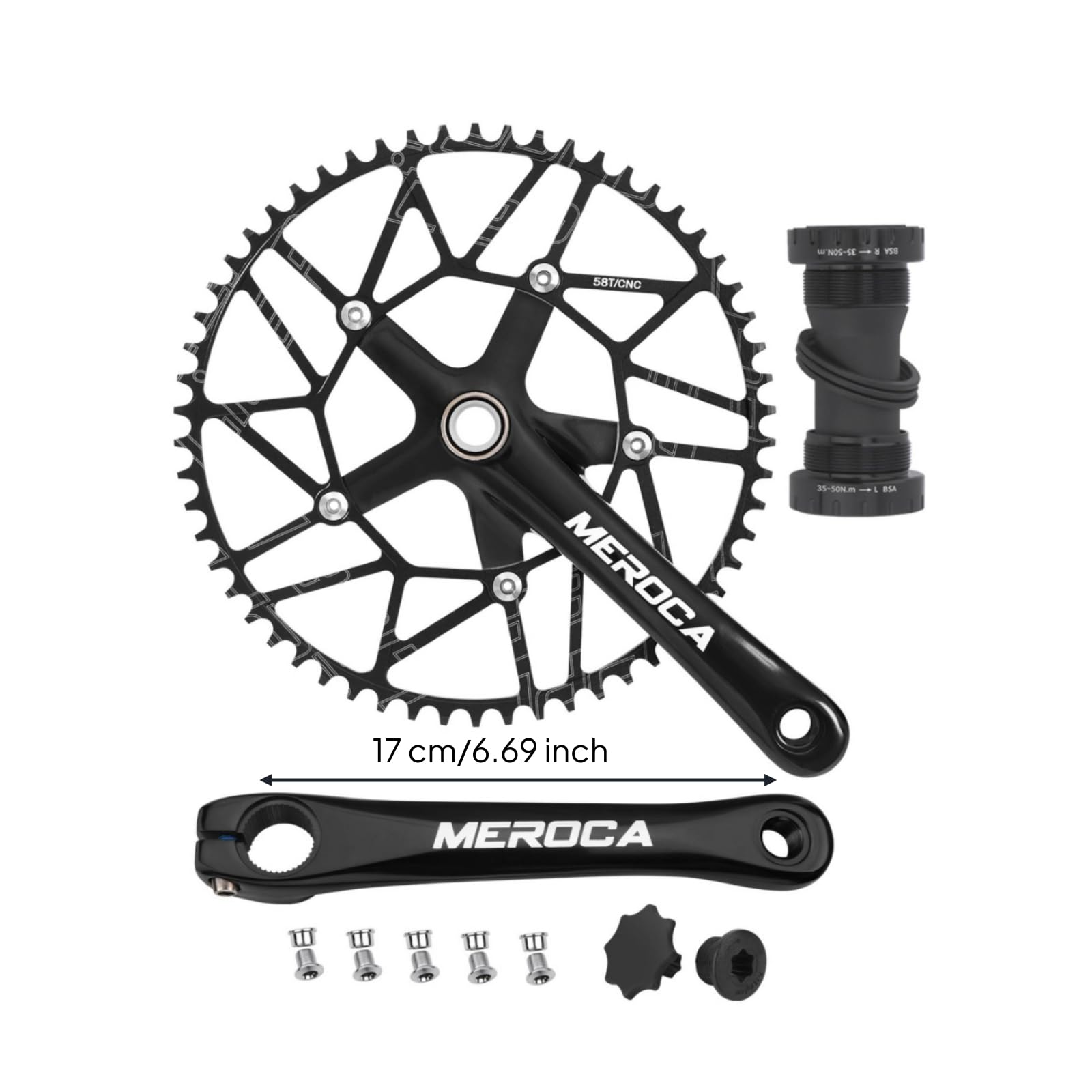 Guarnitura Bici Crank Set Pedivella