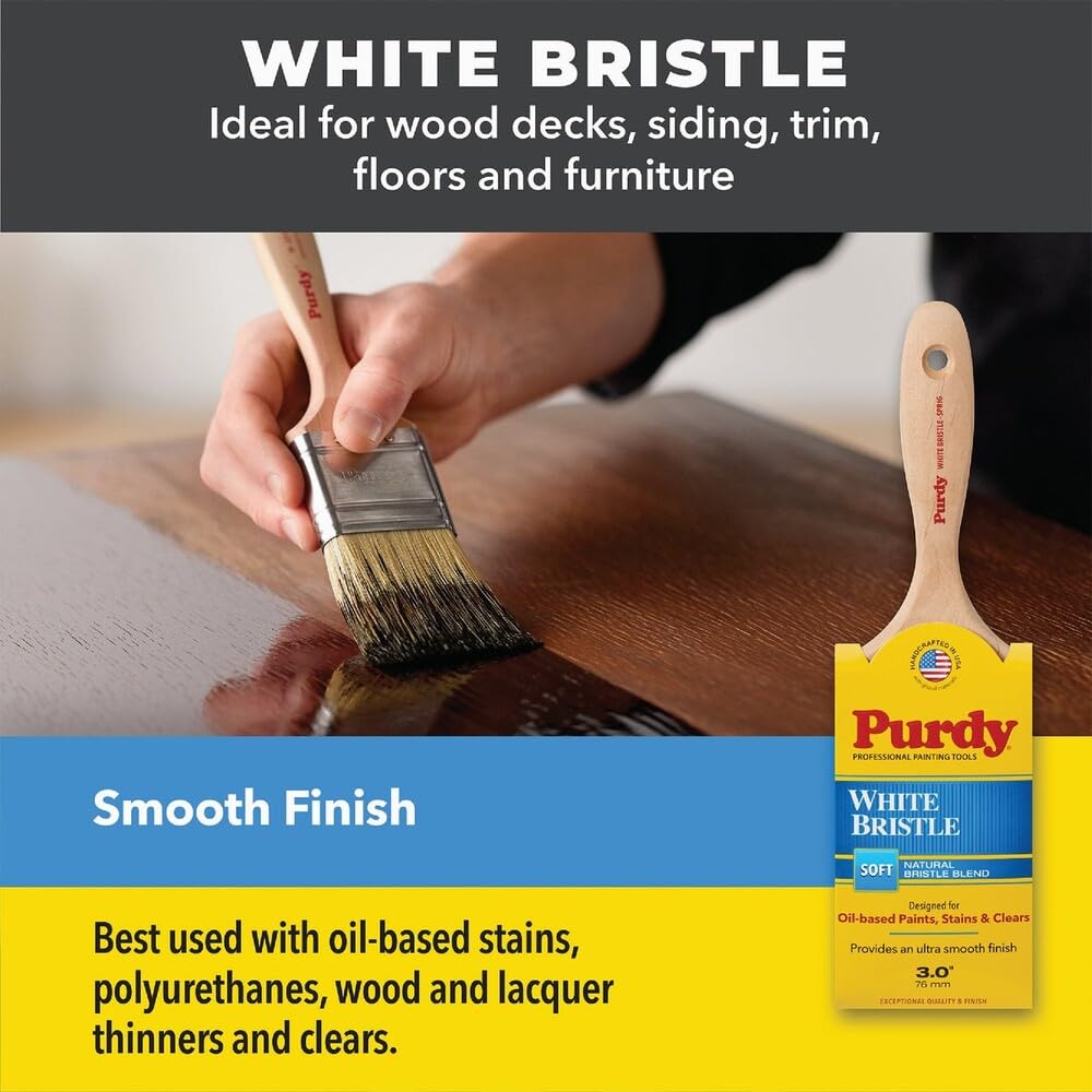 Purdy White Bristle Paint Brush - Smooth Finish -2