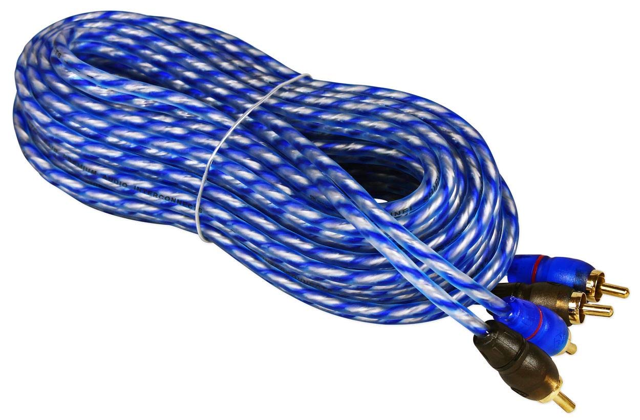 Amazon.com: Rockville RTR252 25 Foot 2 Channel RCA Cable, 100