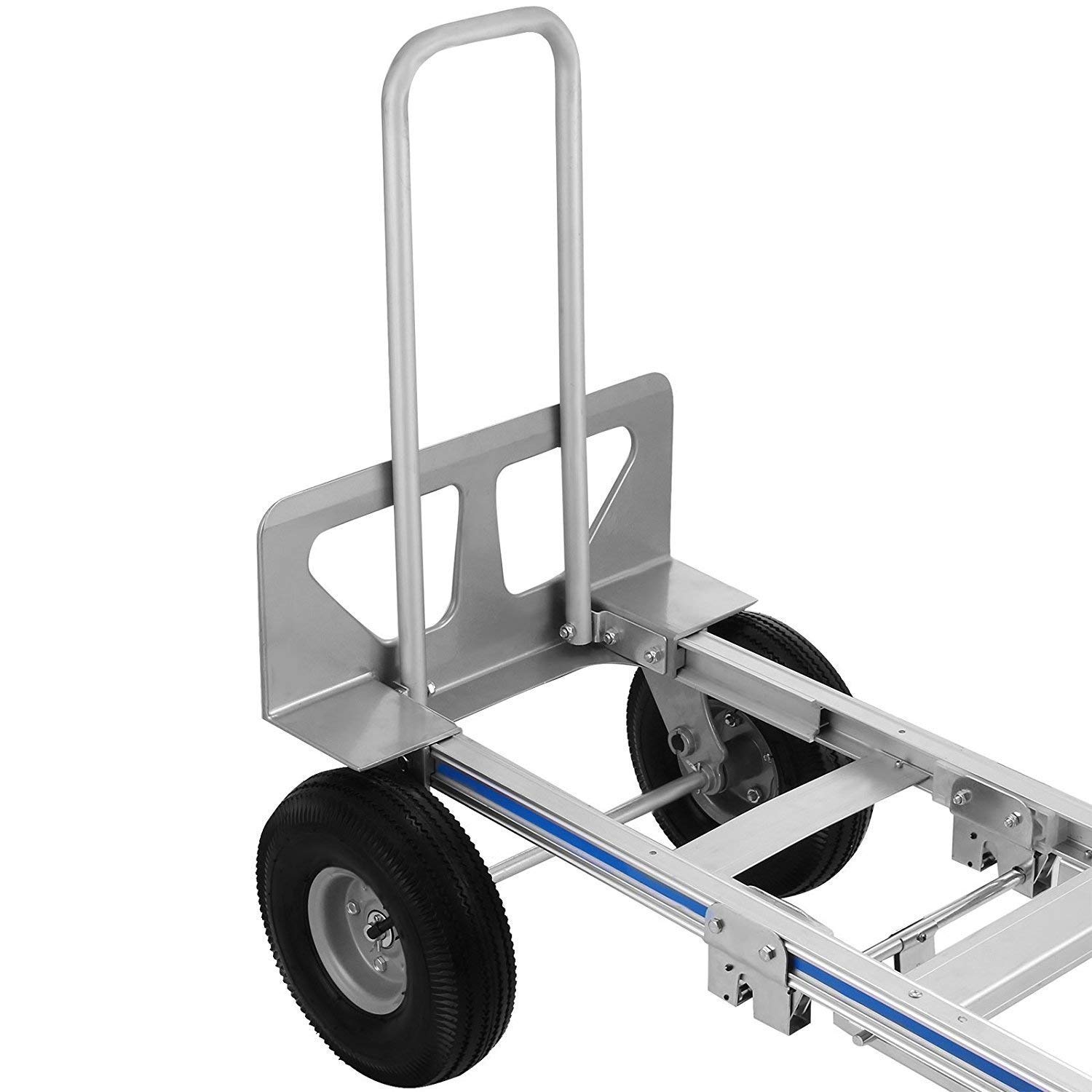 Chariot de Transport Pliable 350kg Chariot Manuel 3 en 1 Diable Multi-Usage Coulisseau d'Escalier en Aluminium 350kg Chariot avec Roues en Plastique Chariot Empilable Charge Lourd