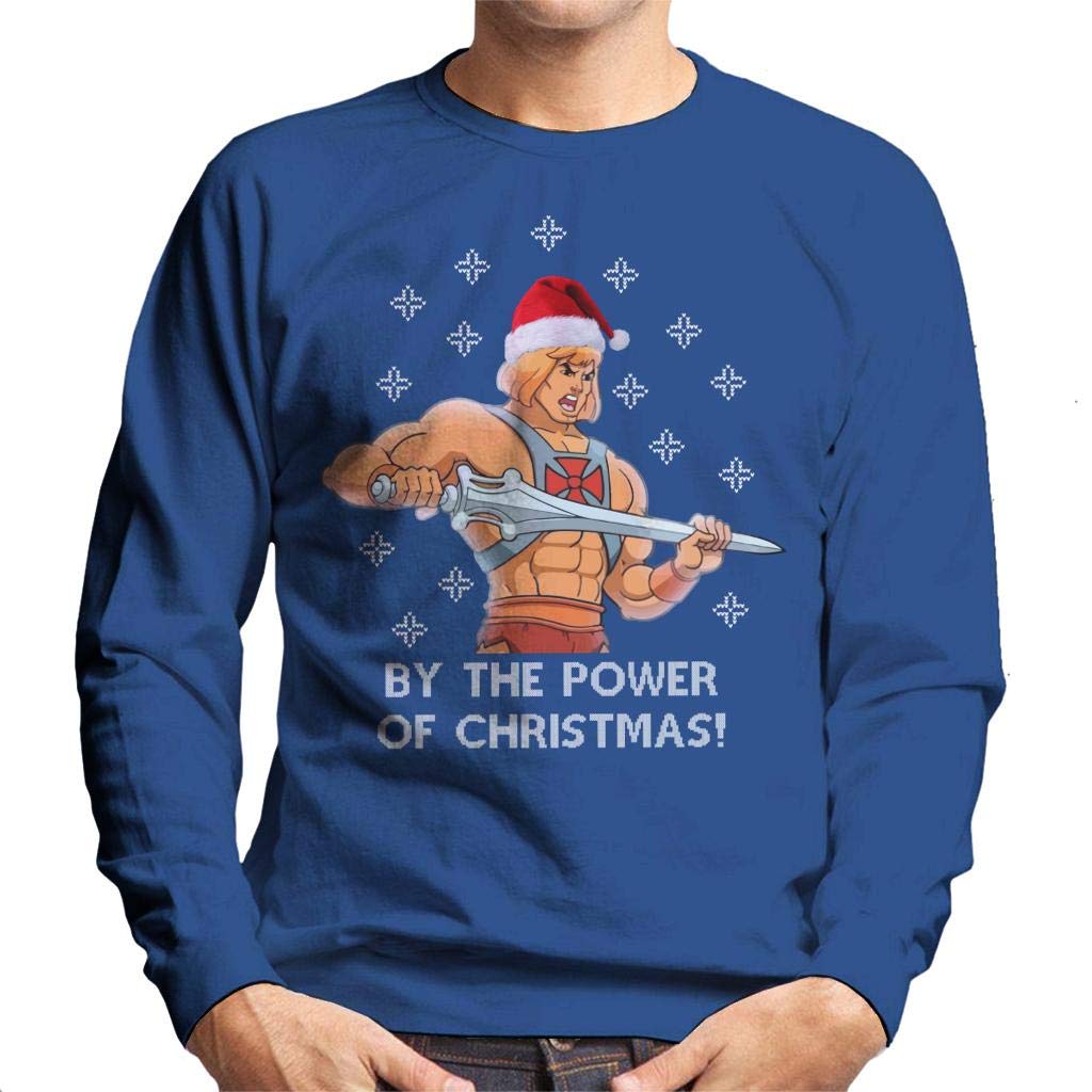 Cloud City 7 He Man by The Power of Christmas Men's Sweatshirt Royal Blue