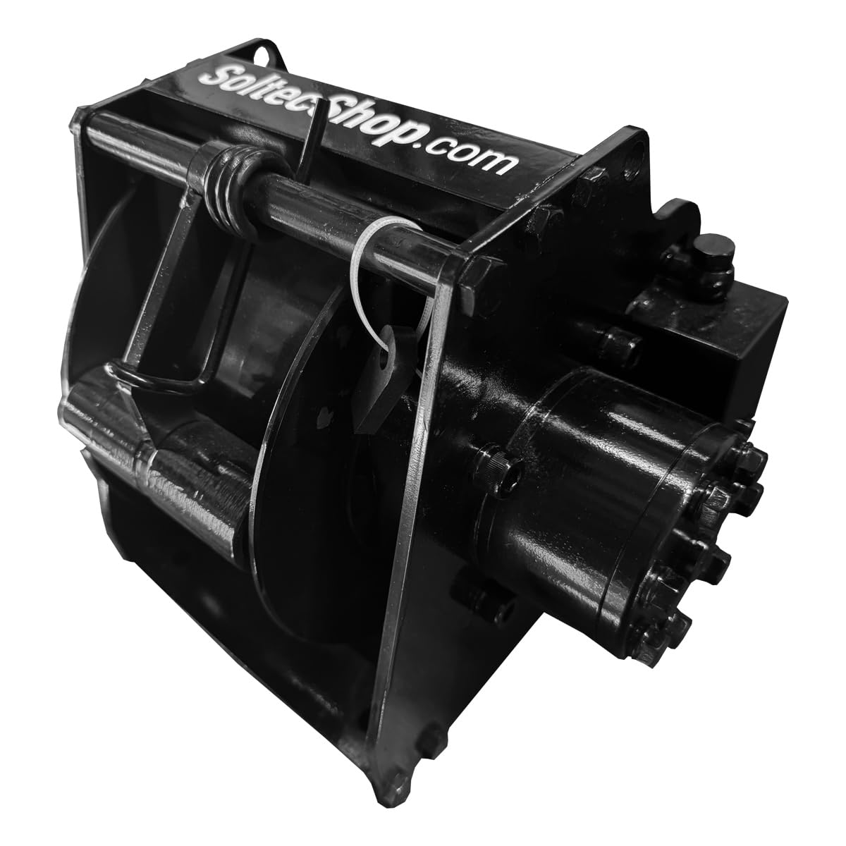 Kompakte hydraulische Seilwinde Tragkraft 500 kg - Hydraulischer Hebezug - Ideal für Kräne - Industriewinde - Hubgeschwindigkeit 50 m/min, Arbeitsdruck 175 bar