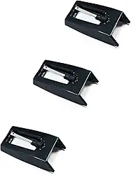 Pacote com 3 agulhas de substituição para toca-discos para vários toca-discos portáteis, toca-discos, LP, fonógrafo - preto edição limitada