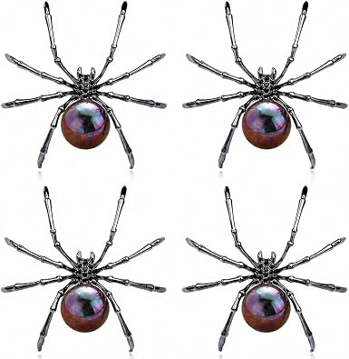 46Pcs Spider Brooch for Women Bug Jewelry Gothic Jewelry Insect Brooch Pins Set Victorian Goth Skull Moth Pins Y2K Aesthetic Brooch for Backpacks Goth Accessories