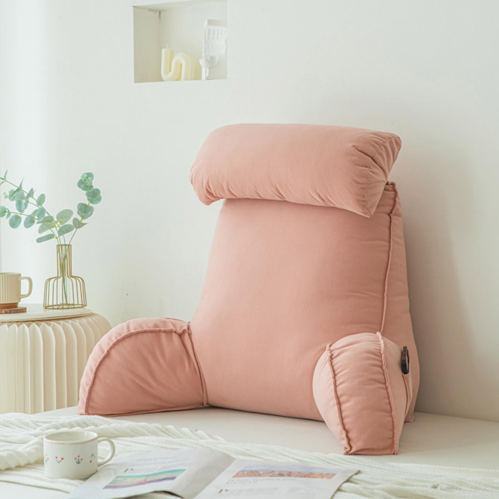 Coussin de lecture au lit en mousse à mémoire de forme pour le soutien du dos ergonomique