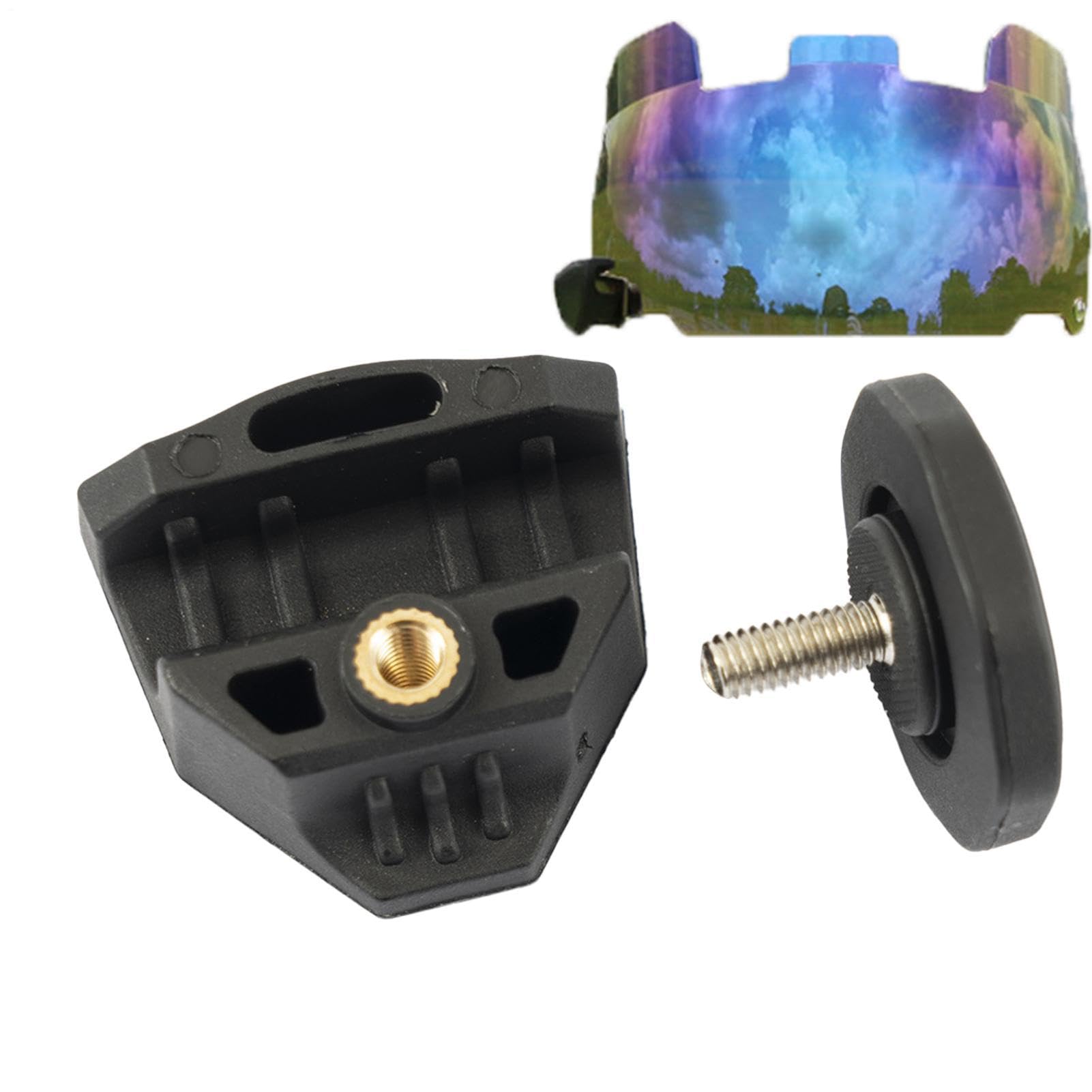 Fußball-Visier-Clips – PP-Helm-Schrauben, Befestigungselemente, 13 g, leichtes Reparaturset, Schnellfix-Visierbefestigung, schwarze Hardware, Erwachsenen-Jugend-Fußballhelm-Zubehör, Ersatzteile für