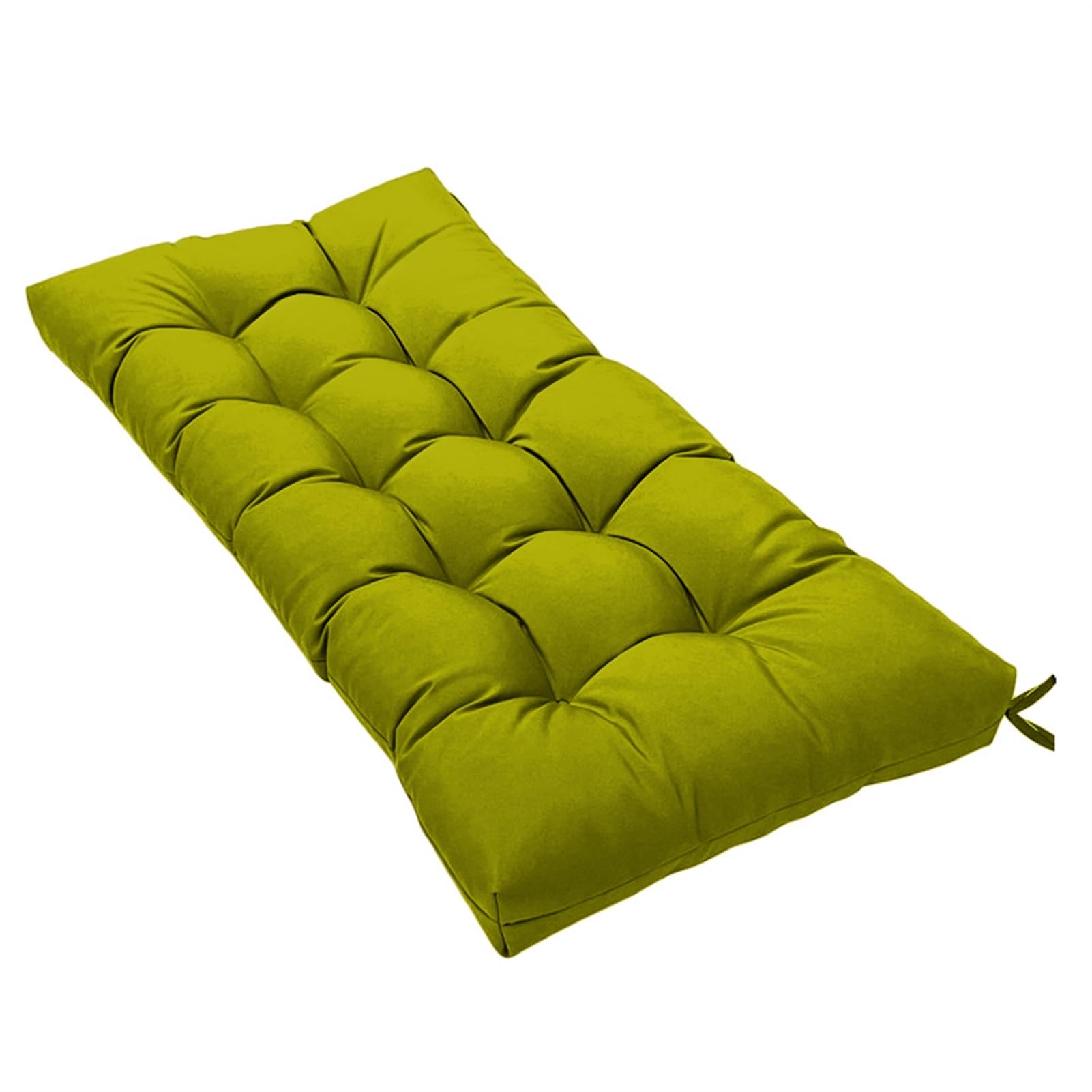 Cojines de sofá biplaza impermeables en verde hierba de 45x18 pulgadas para muebles de patio