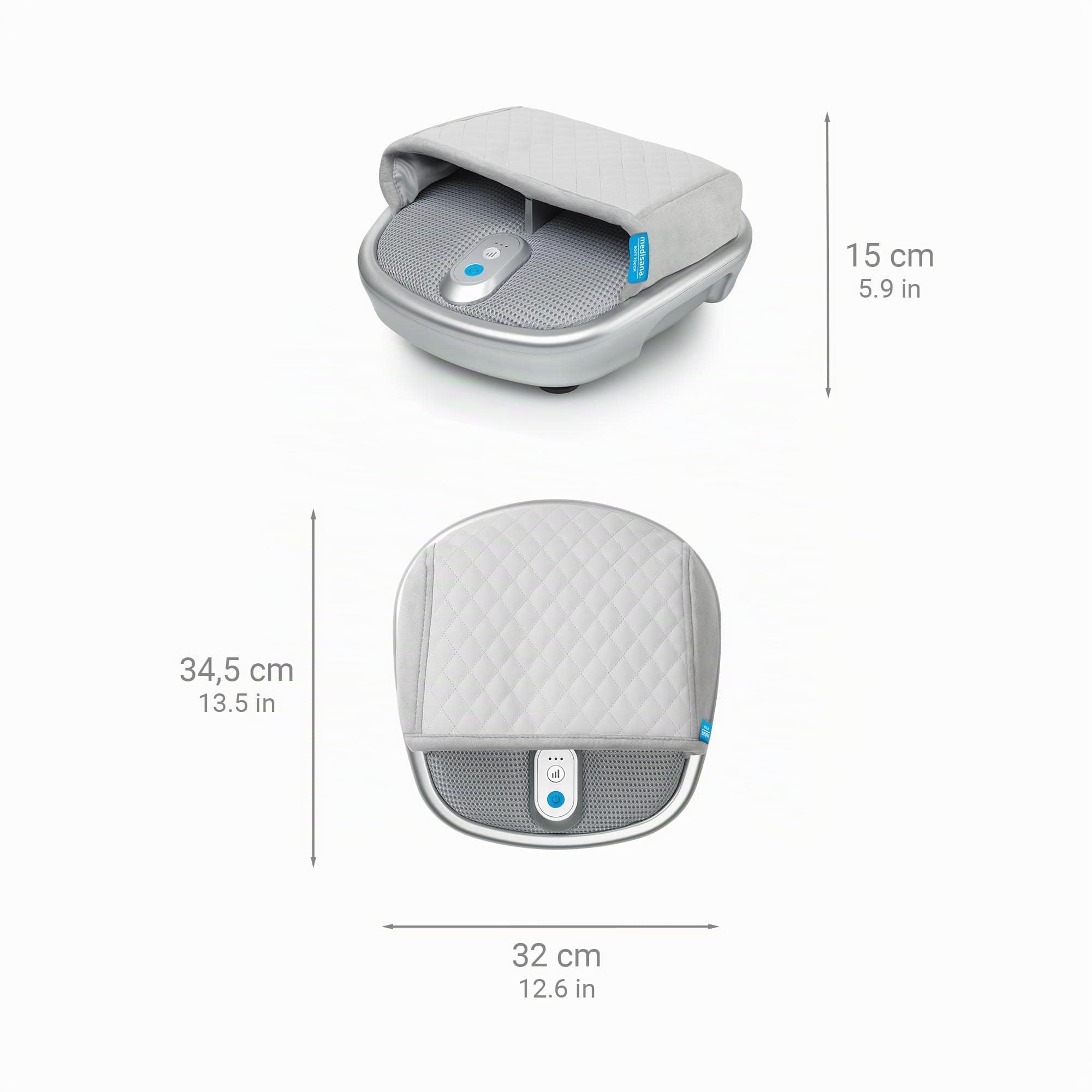medisana FMG 880 Appareil de massage des pieds, Appareil de massage Shiatsu électrique, 3 niveaux d'intensité, Fonction chaleur, Fonction lumière rouge, Favorise la circulation sanguine