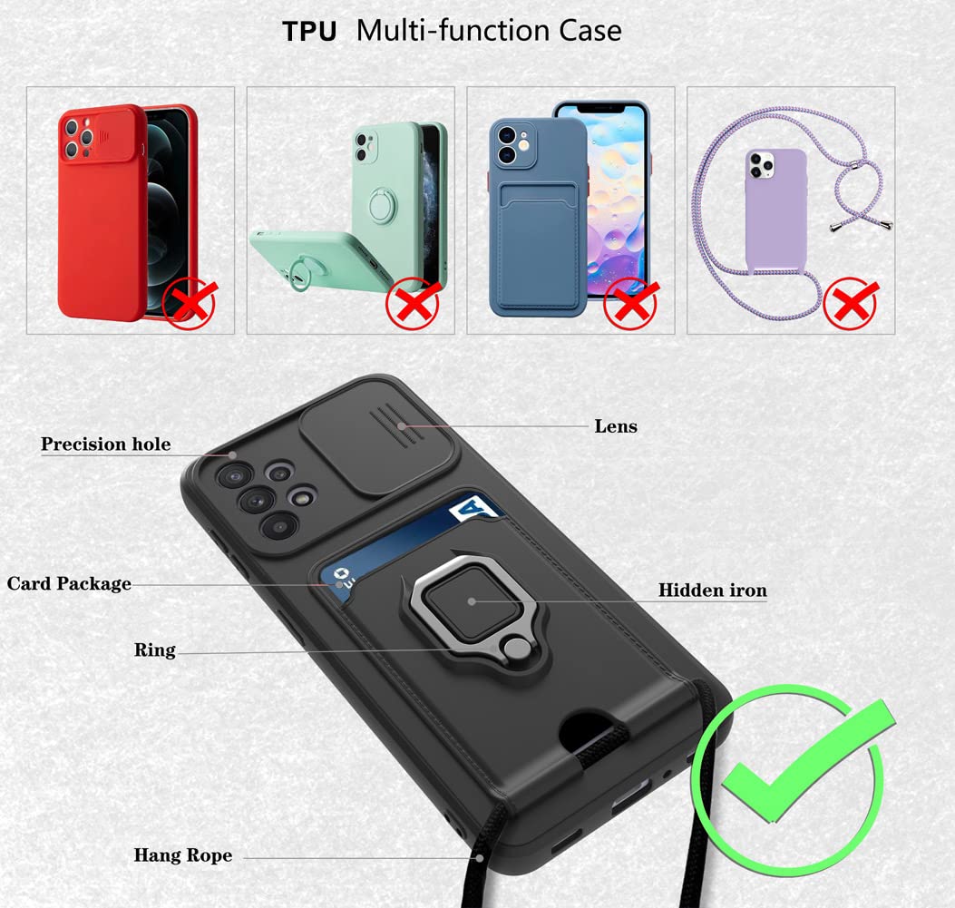 Cover in silicone per Apple iPhone 14 Pro Max con cordino tracolla