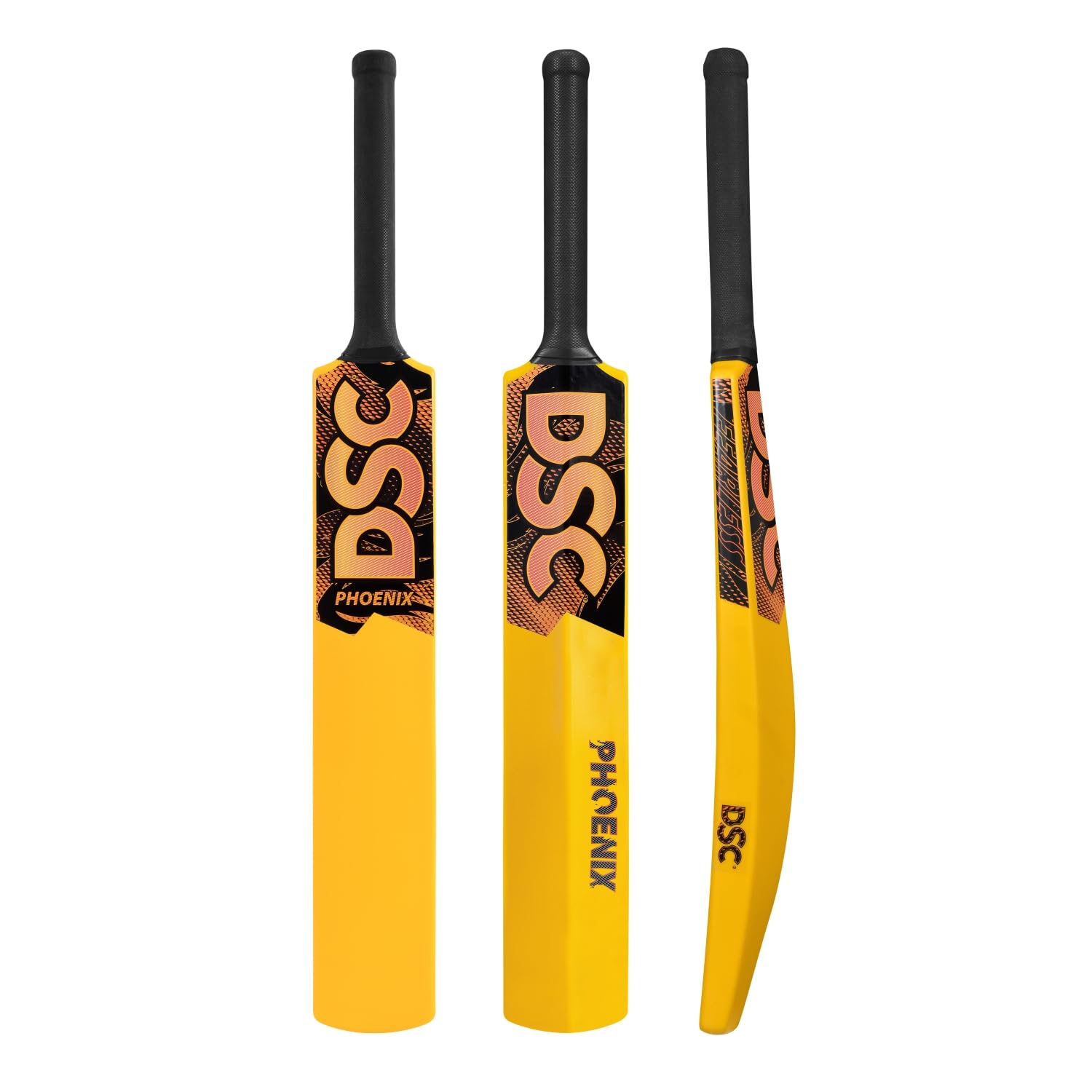 DSC Phoenix Plastic Cricket Bat - Ideal for Tennis and Gully/Turf Cricket Bat, Color - Yellow, Size - 4 (6-8 Yrs)-picture-25