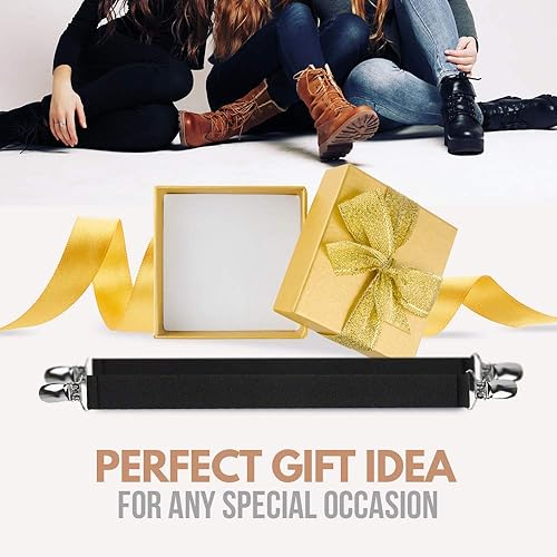 Miniatura 8 de HOLD'EM Correas para botas de pierna pantalones estribo suave elástico pesado clip mantiene los pantalones metidos