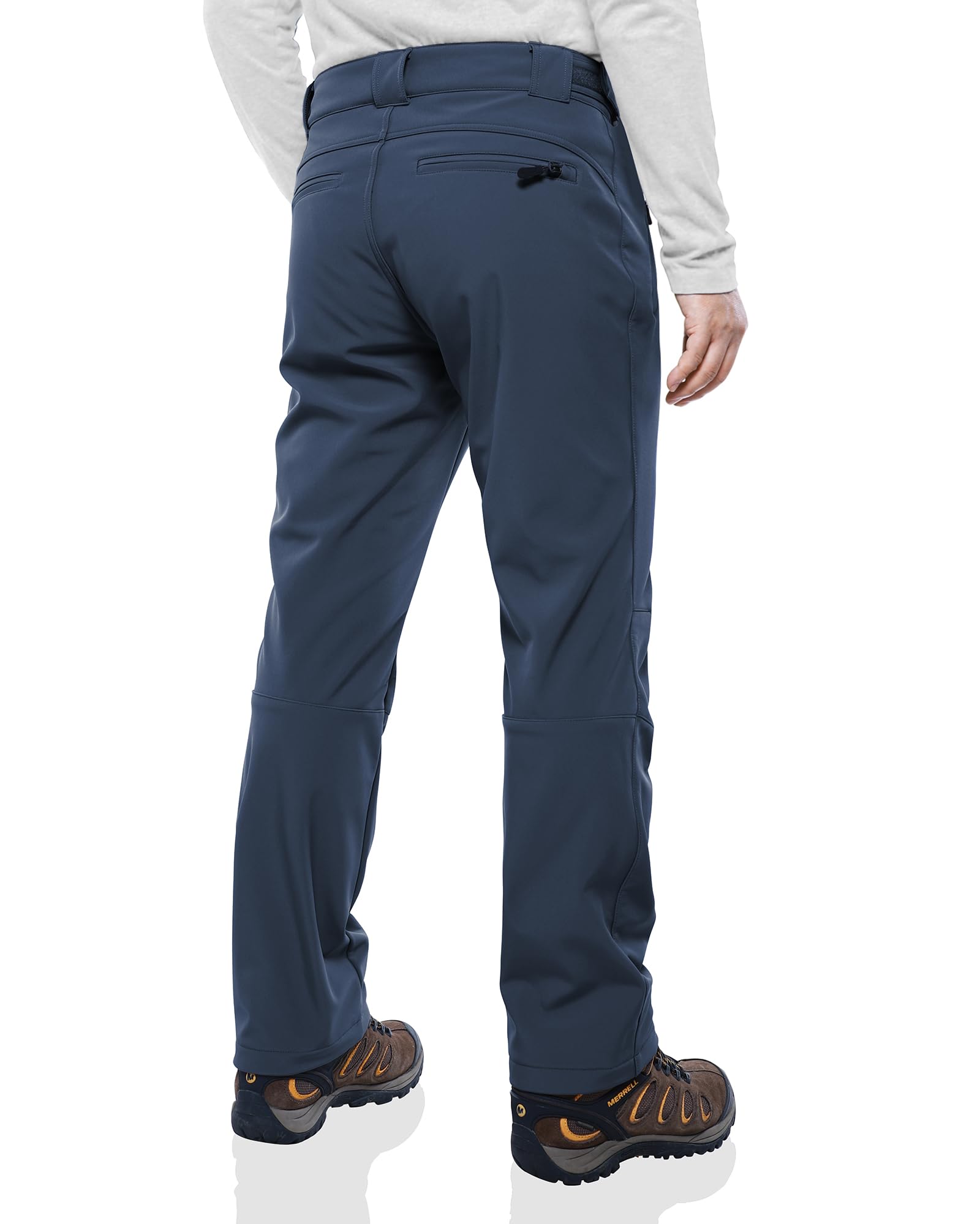 Outdoor Ventures Pantalones de softshell para hombre, resistentes al agua, pantalones térmicos de invierno, pantalones térmicos con forro cálido, pantalones de esquí, snowboard, resistentes al viento,