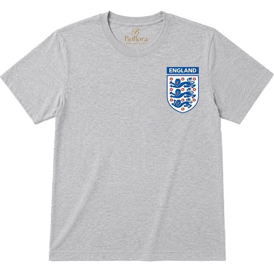 Womens Kids Mens England Football Shirt Rugby Shirt Collection: Lioness England T-Shirt, Top, and T Shirt Grey