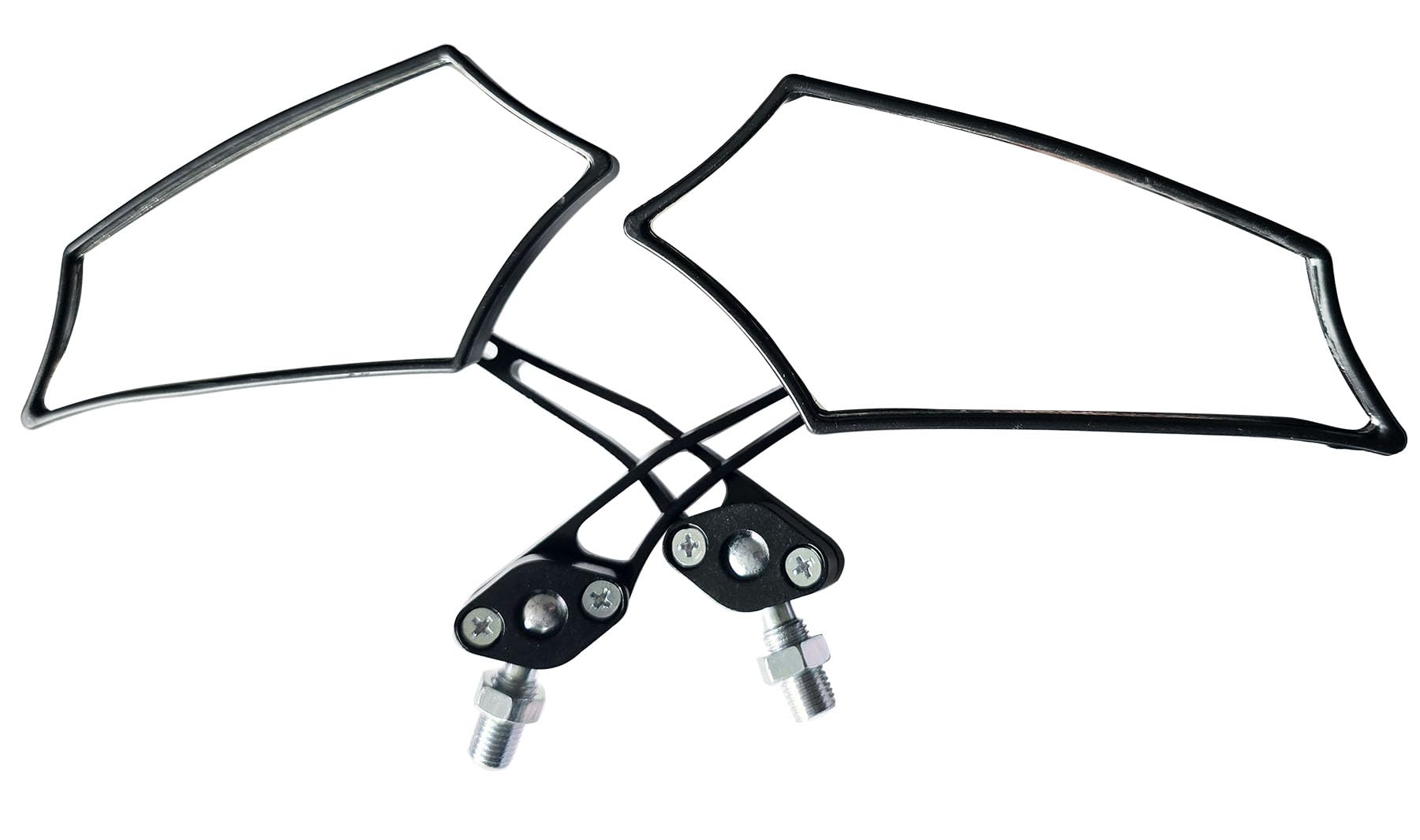 pentagonさま　専用 Amazon.com: MotorToGo 1Pair Black Motorcycle Pentagon Mirrors