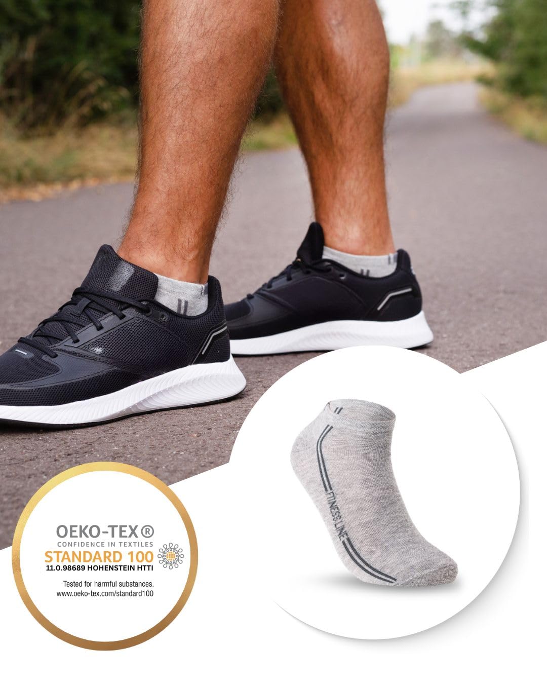 sockenkauf24 12 Paar Herren Sneaker Socken Mehrfarbig Baumwolle