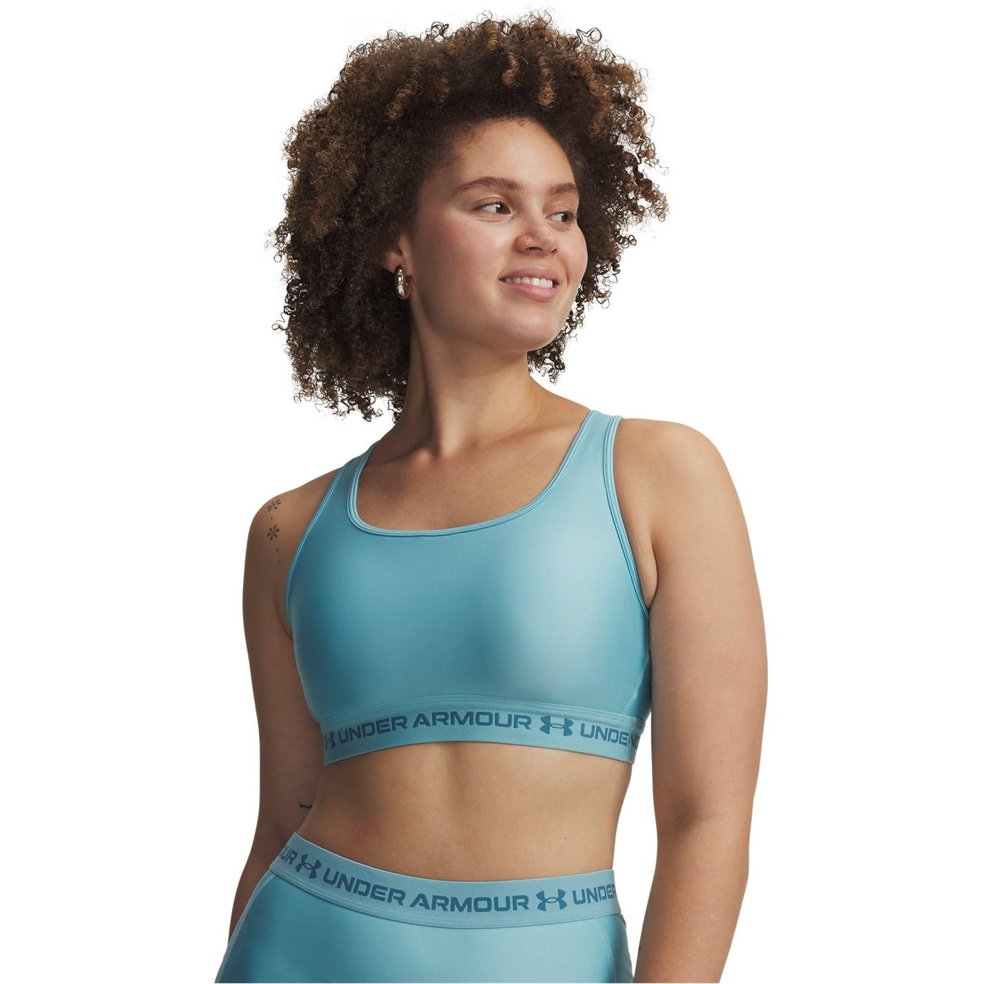 Under Armour Damski biustonosz sportowy ze skrzyżowanymi plecami, średnie obciążenie