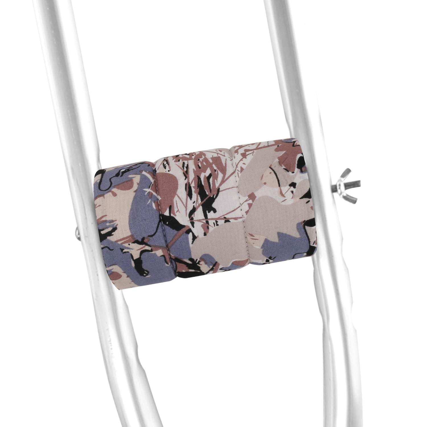 Almohadillas para muletas de muletas para las axilas, fundas de agarre de mano, funda lavable (1 par), tamaño único, multicolor (color CP04)