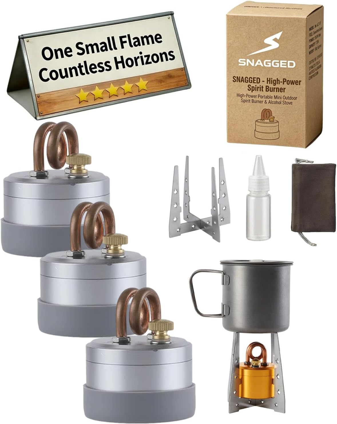 2026 High-Power Portable Mini Outdoor Spirit Burner Alcohol Stove Camping Lightweight Compact Brass Pressurized Ethanol Heater Fire Burning Kit Backpacking Adventures Dining Piping Tea Coffee(B2)