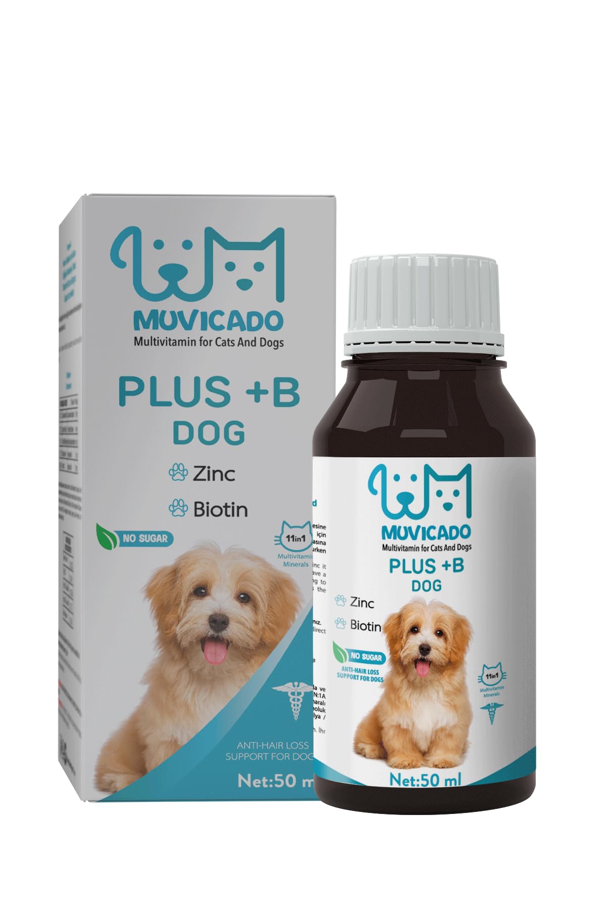 Köpekler İçin Tüy Sağlığı Damlası - Plus B - Köpek Tüy Vitamini - Tüy Dökülmesini Engelleme