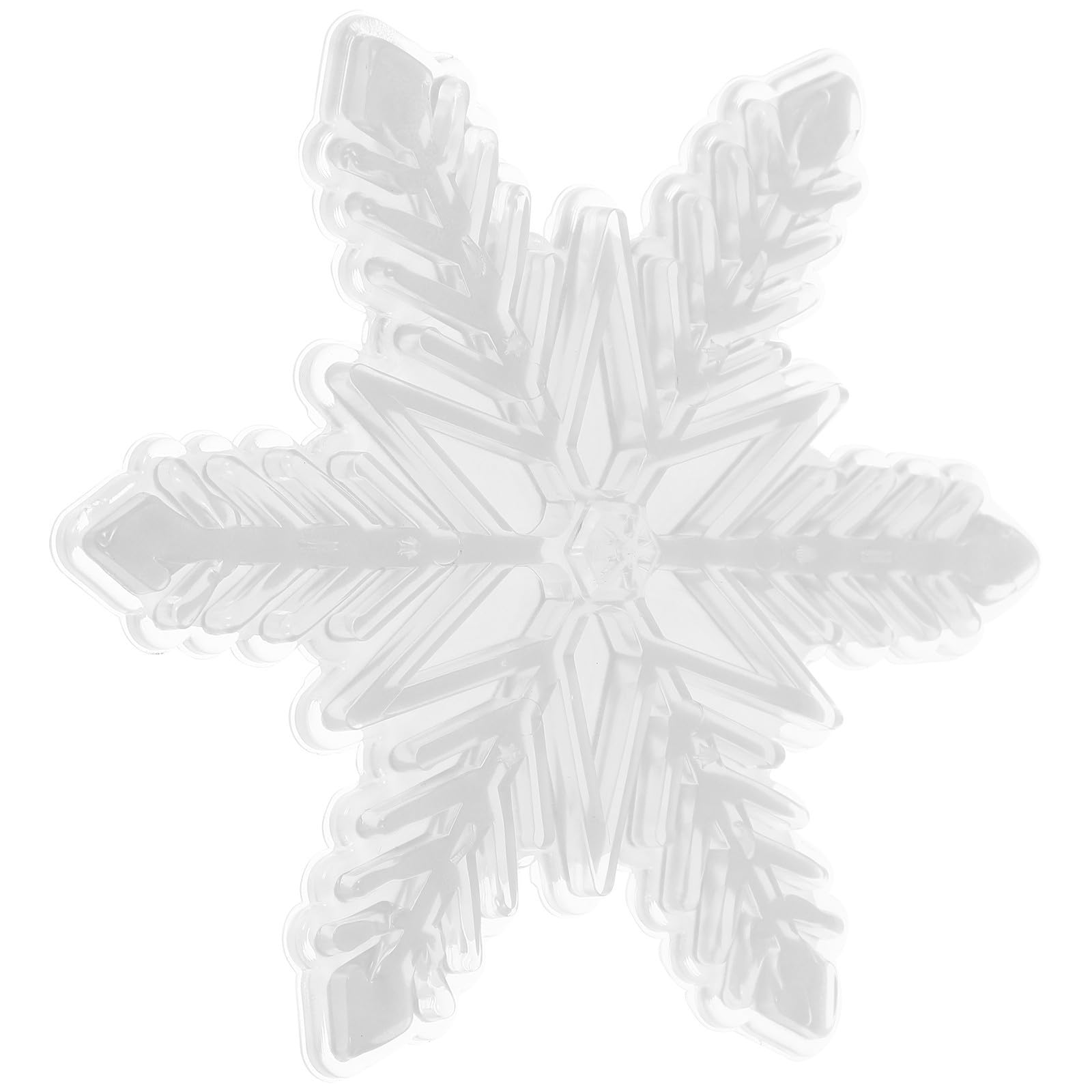 Healvian Outdoor Snowboard Anti rutsch Aufkleber Schneeflocken Design Weiß Strapazierfähiges Kunststoffmaterial Rutschfestes Ski Skating pad Langlebig und Leicht für Winter